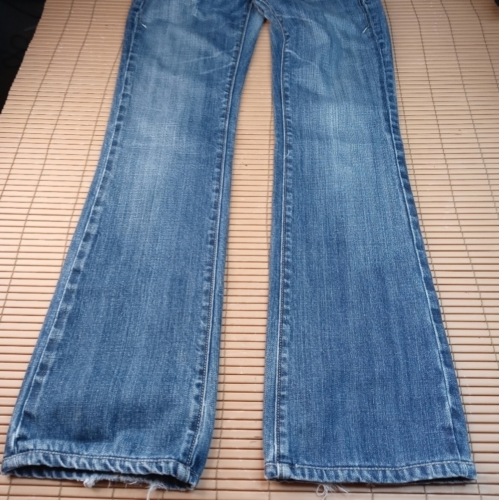 Miss Me 'Milford' women's JP4385. Blue bootcut jeans distressed sz 26. Inseam 29